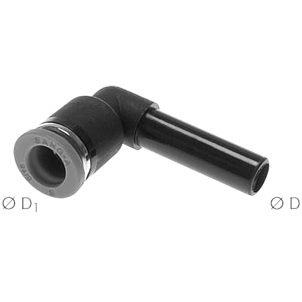 IQS SteckVerbinder mit Stecknippel L-Stück 10mm --- 10mm