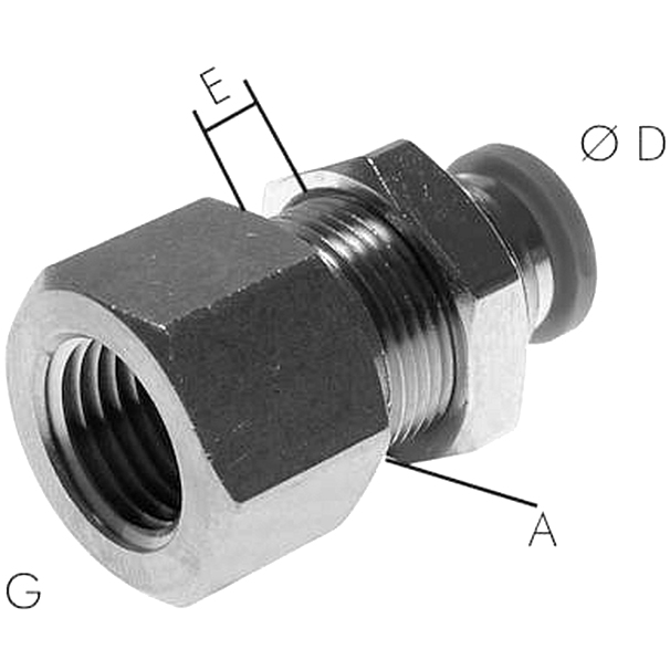 IQS Anschluss 1/4" 10mm Schott-Verschraubung M20x1